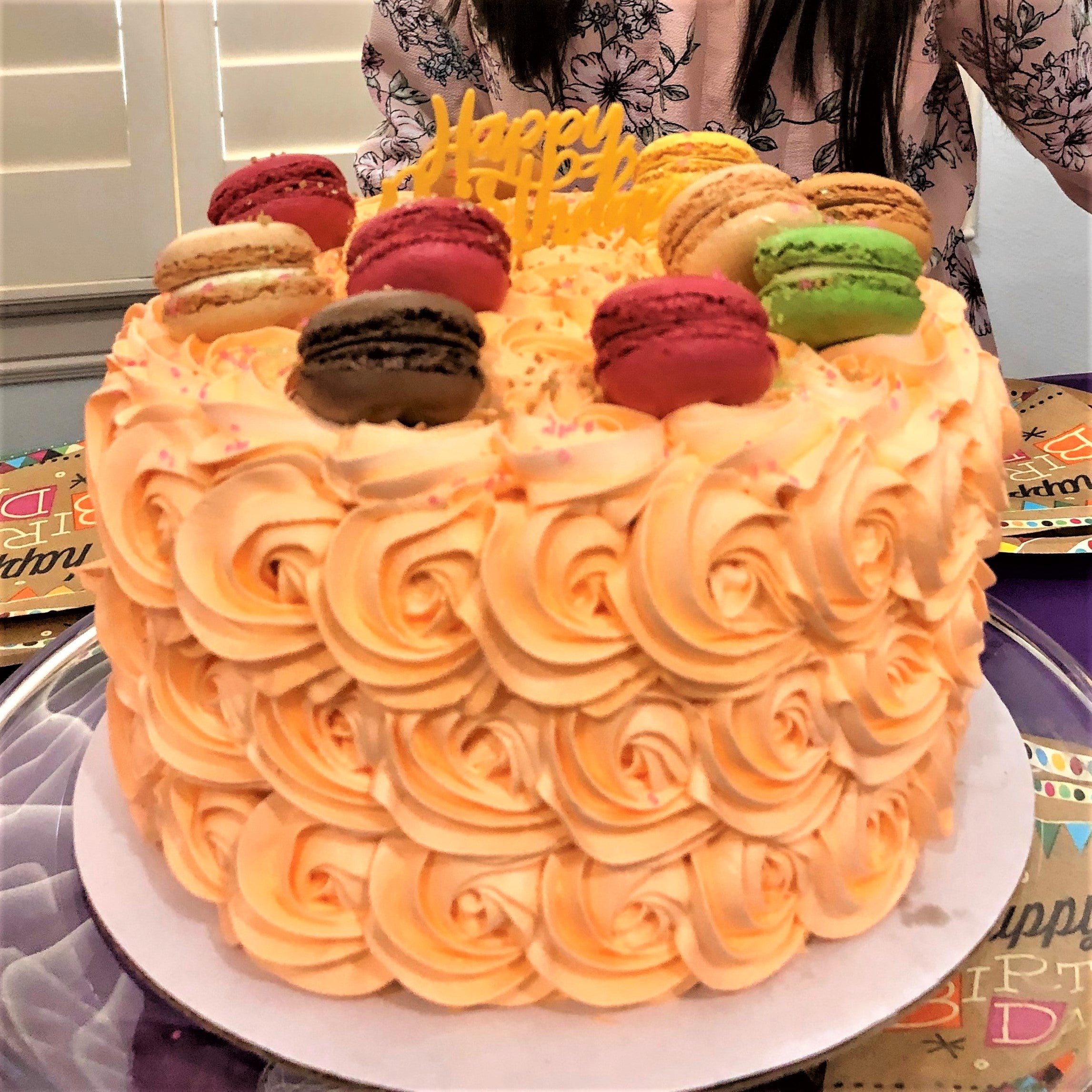 Emily's Rosette Cake with Money Surprise