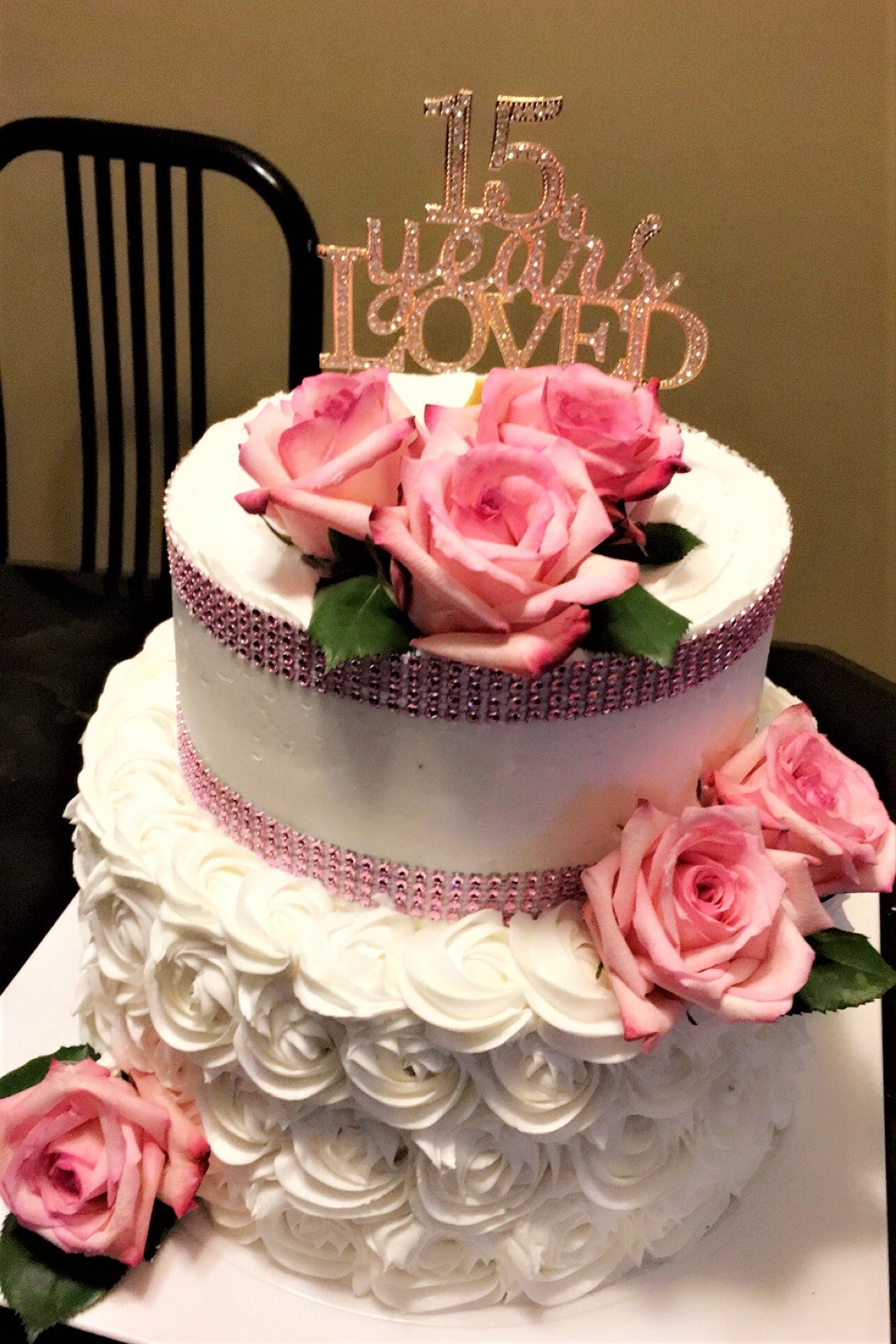 Jennifer's "15 years LOVED" Cake