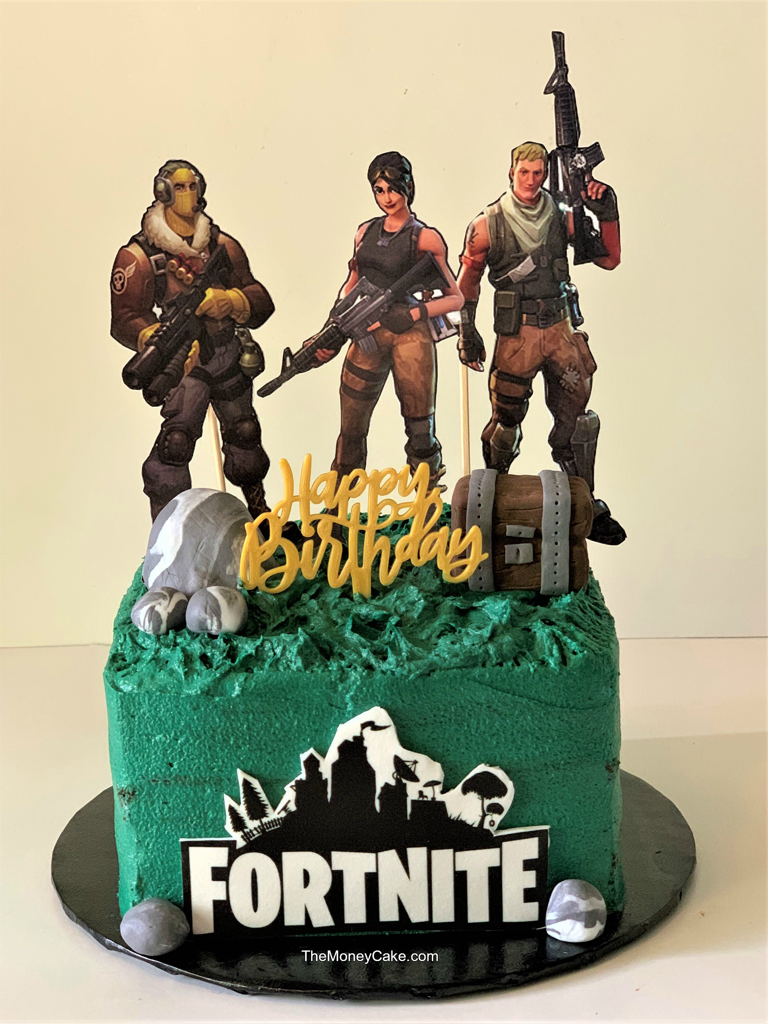 FORTNITE Birthday Money Cake