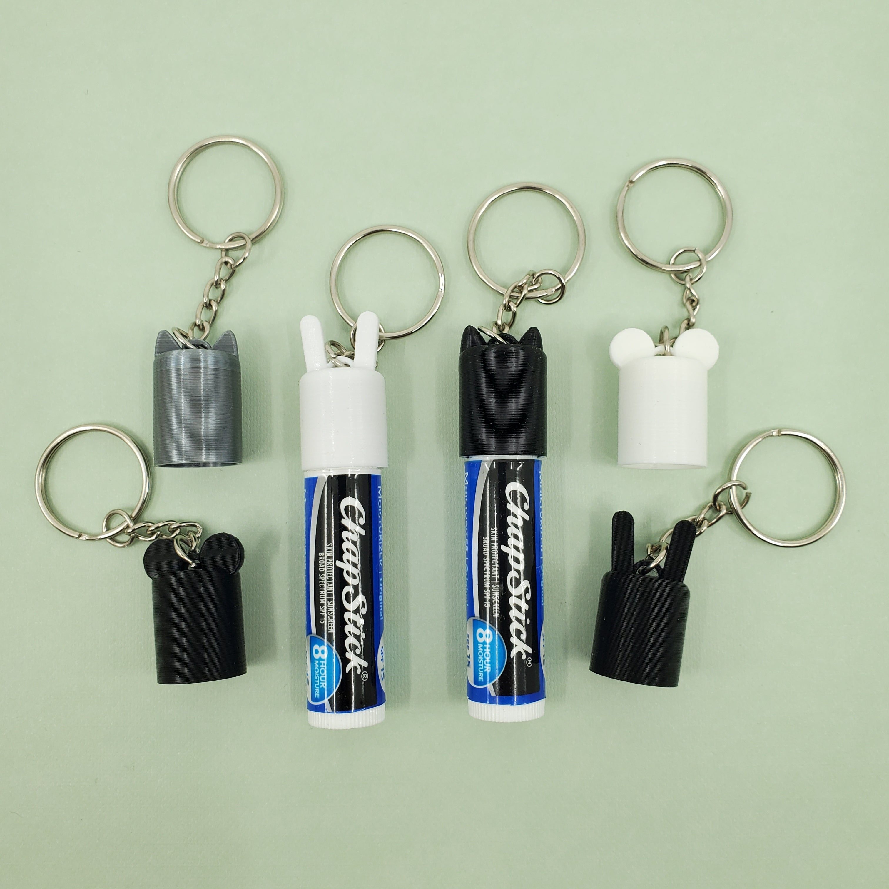 Lip Balm Holder Keychains