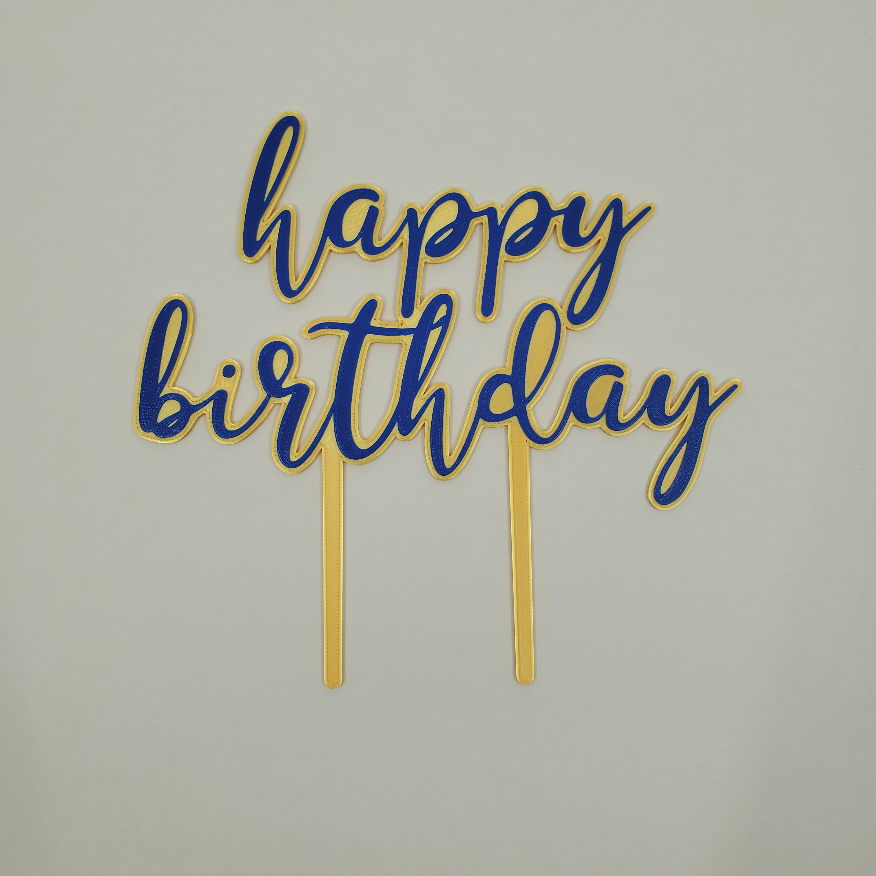 "happy birthday" Cake Topper