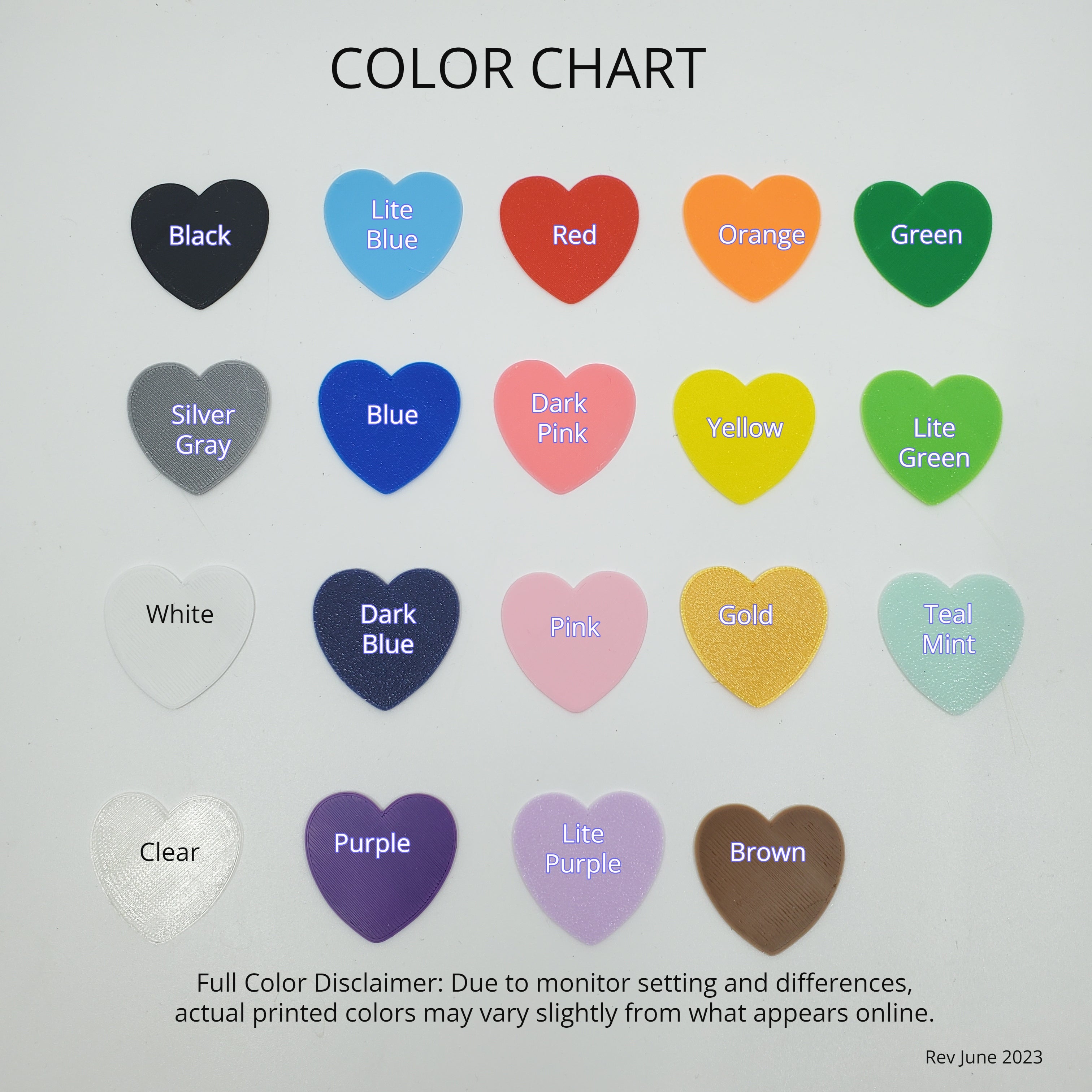 Number Cake Toppers (Set of 10)-Rainbow of Colors