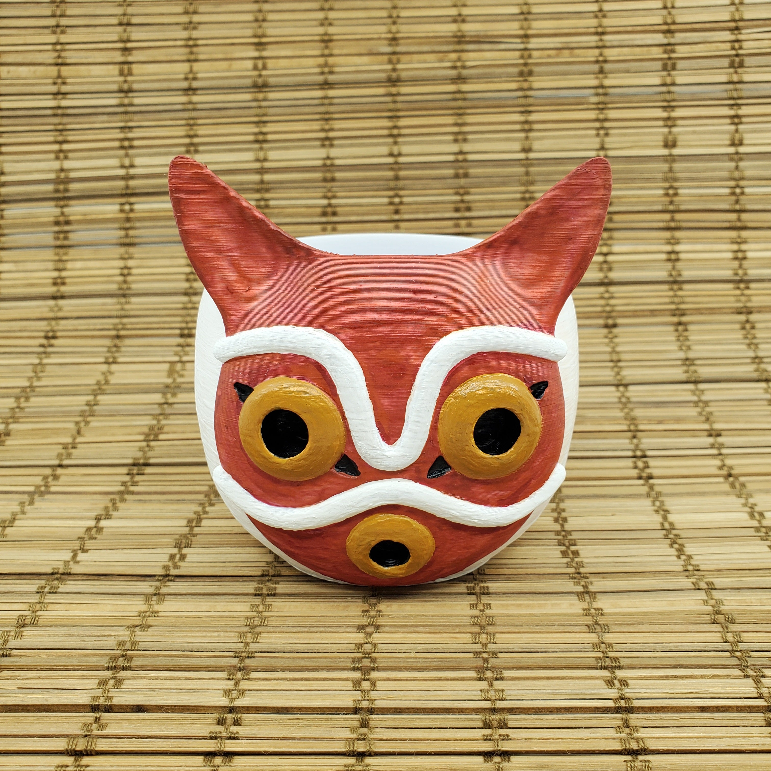 Princess Mononoke Mask Inspired Planter