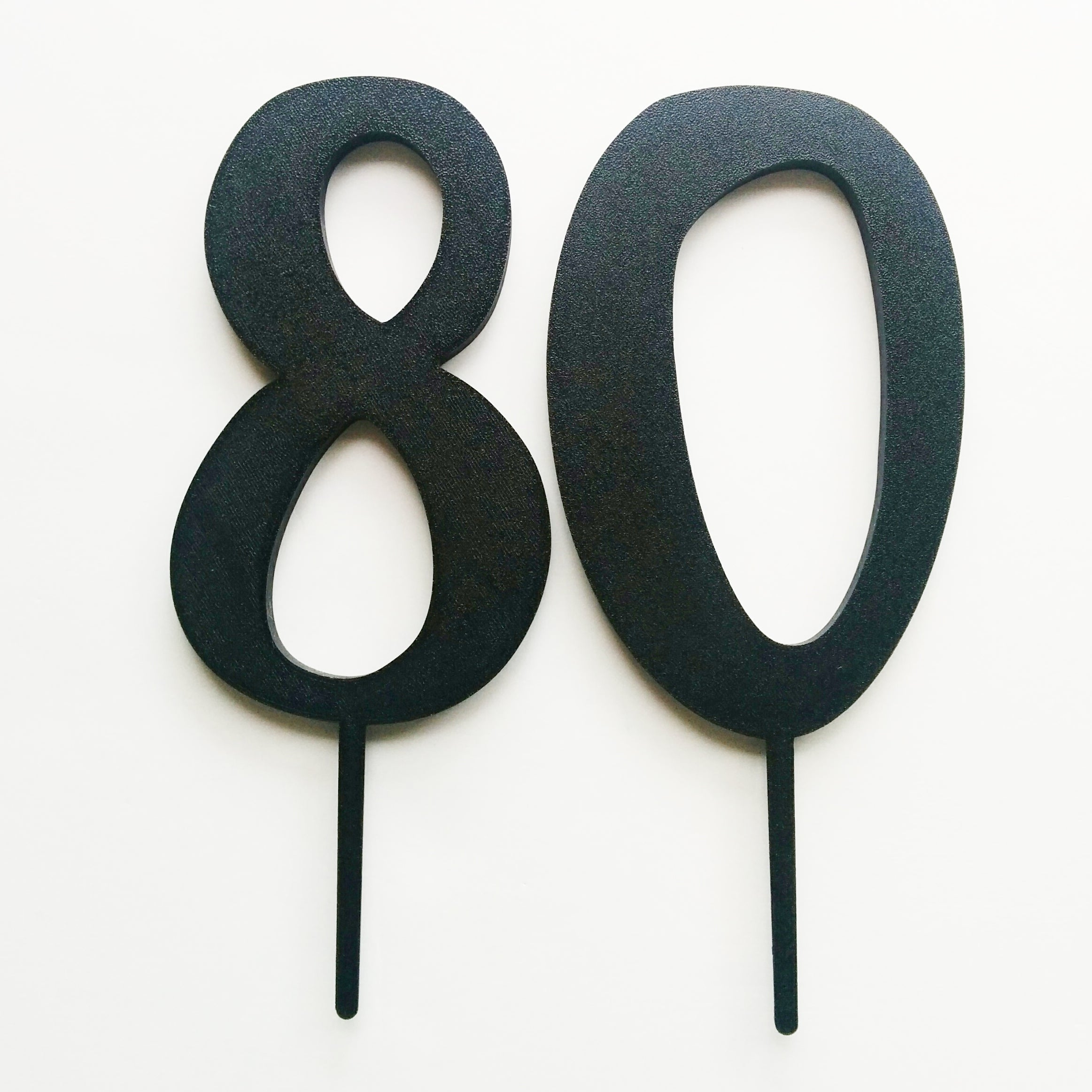 Number Cake Topper & Candle Holder (6"/Individual)