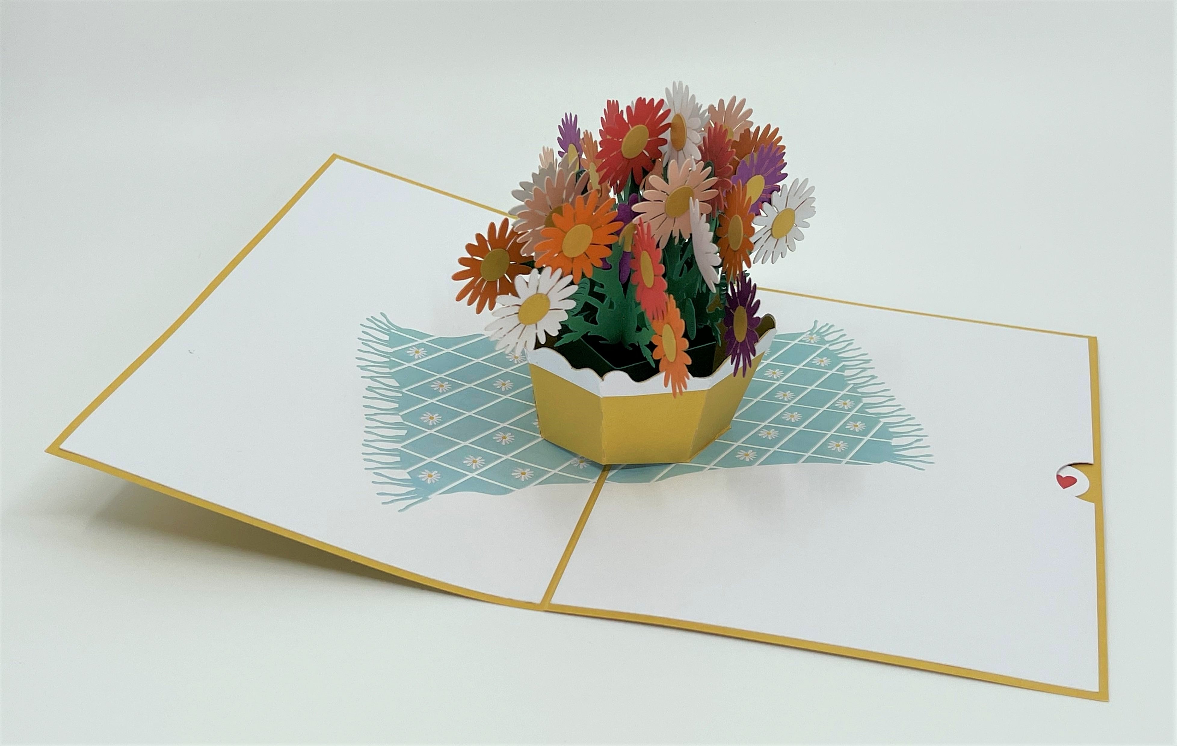 Daisies 3D Card