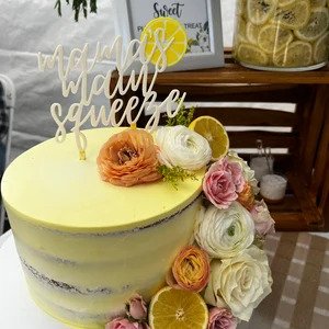 Mama's Main Squeeze-Lemon Theme Baby Shower Cake Topper