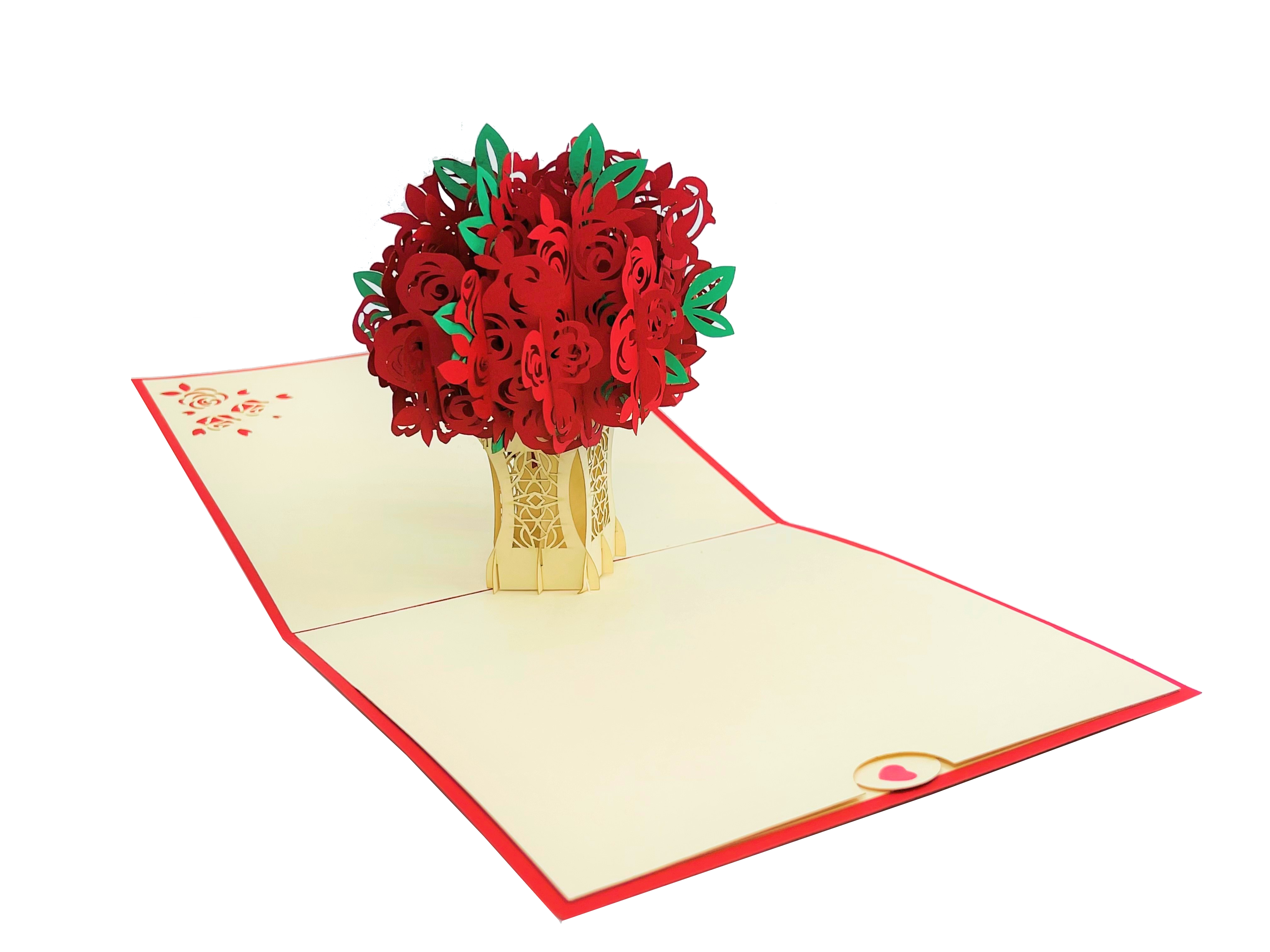 Rose Bouquet 3D Card