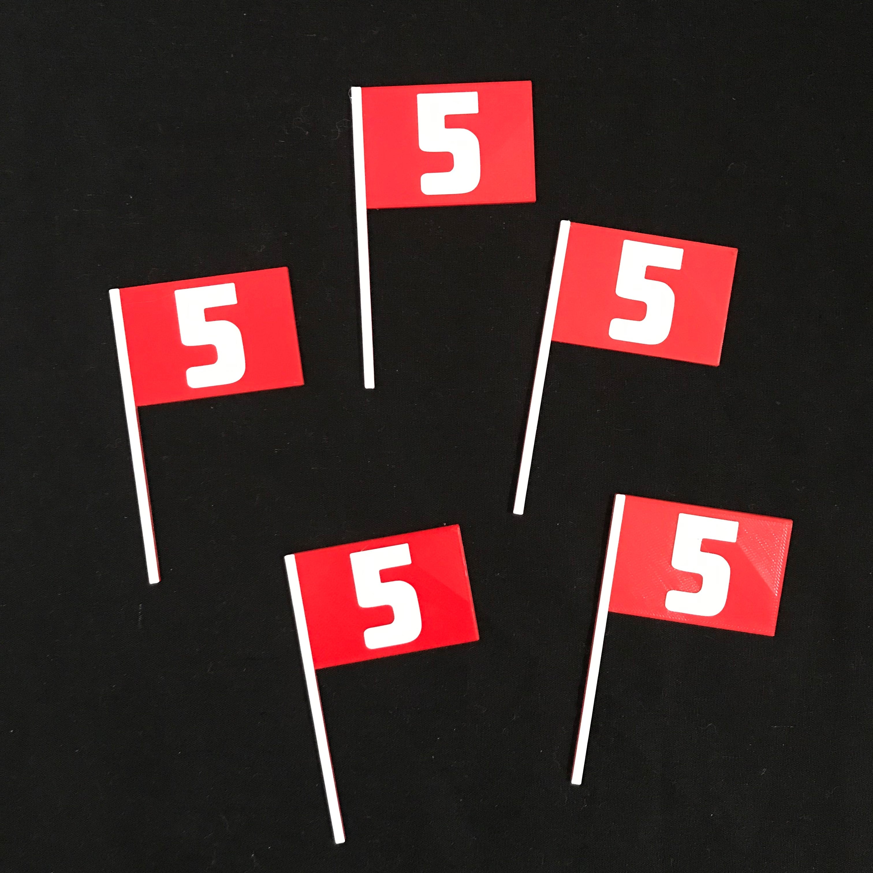 Golf Flag Topper (12 cupcake toppers)